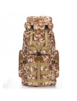 75L Large-capacity Outdoor Hiking Bag Tactical Waterproof Travel Camouflage Backpack