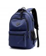 Leisure Charging Backpack Solid Color Waterproof Men's Backpack Can be Printed