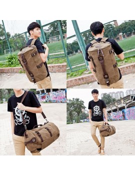 Multifunction Backpack Male Sports Wear Canvas Bag Large Capacity Outdoor Travel Mountaineering Backpack Shoulder Messenger Bag