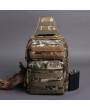 Canvas Camouflage Outdoor Travel Sling Bag Large Capacity Tactical Chest bag Crossbody Bag