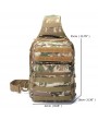 Canvas Camouflage Outdoor Travel Sling Bag Large Capacity Tactical Chest bag Crossbody Bag