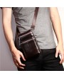 Genuine Leather 7 Inch Phone Bag Casual Business Waist Bag Multi-functional Crossbody Bag