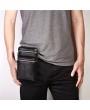 Genuine Leather 7 Inch Phone Bag Casual Business Waist Bag Multi-functional Crossbody Bag