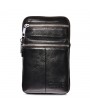 Genuine Leather 7 Inch Phone Bag Casual Business Waist Bag Multi-functional Crossbody Bag