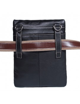 Genuine Leather Business Casual Shoulder Crossbody Bag For Men