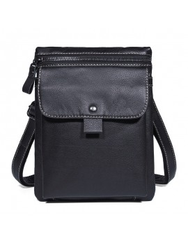 Genuine Leather Business Casual Shoulder Crossbody Bag For Men