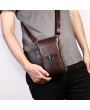 Genuine Leather Multi-functional 7 Inch Phone Bag Waist Bag Crossbody Bag For Men