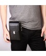 Genuine Leather Multi-functional 7 Inch Phone Bag Waist Bag Crossbody Bag For Men