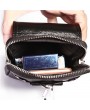 Genuine Leather Multi-functional 7 Inch Phone Bag Waist Bag Crossbody Bag For Men