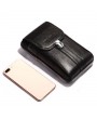 Genuine Leather Multi-functional 7 Inch Phone Bag Waist Bag Crossbody Bag For Men