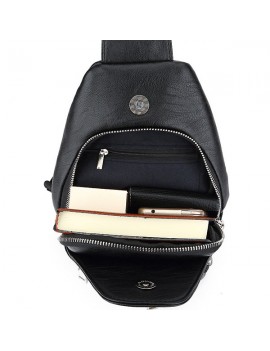 Men Casual Multi-pocket Sling Bag Chest Bag Crossbody Bag For Men