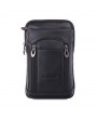 Men Genuine Leather Business Casual Multi-functional 7 Inch Phone Bag Waist Bag Crossbody Bag