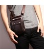 Multi-functional 7 Inch Phone Bag Genuine Leather Business Waist Bag Crossbody Bag For Men