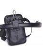 Multi-functional Genuine Leather 7 Inch Phone Bag Waist Bag Crossbody Bag For Men