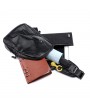 PU Leather Outdoor Casual Sling Bag Chest Bag Crossbody Bag For Men