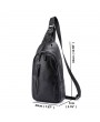 PU Leather Outdoor Casual Sling Bag Chest Bag Crossbody Bag For Men