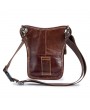 Retro Multi-functional Genuine Leather Shoulder Crossbody Bag Waist Bag Leg Bag For Men