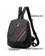 PU Leather Backpack Large Capacity Shoulder Bag For Women