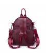 PU Leather Multi-function Student Bag Leisure Travel Backpack For Women