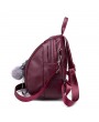 PU Leather Multi-function Student Bag Leisure Travel Backpack For Women