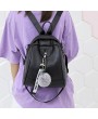 PU Leather Multi-function Student Bag Leisure Travel Backpack For Women