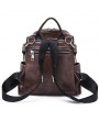 Travel PU Multi-function Backpack Solid Shoulder Bag For Women