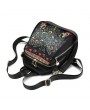 Waterproof Dual-use Elephant Print Multi-function Backpack Nylon Crossbody Bag For Women