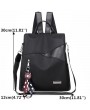 Women Anti-theft Backpack Purse Paillette Oxford Shoulder Bag