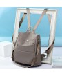 Women Anti-theft Backpack Purse Solid Multi-function Shoulder Bag