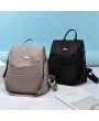 Women Anti-theft Backpack Purse Solid Multi-function Shoulder Bag