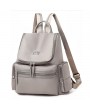 Women Casual School Backpack Solid Oxford Shoulder Bag