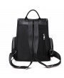 Women Casual School Backpack Solid Oxford Shoulder Bag