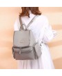 Women Casual School Backpack Solid Oxford Shoulder Bag