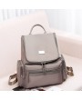 Women Casual School Backpack Solid Oxford Shoulder Bag