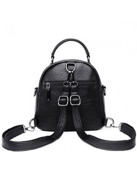 Women PU Leather Mini Backpack Diagonal Multi-function Bag