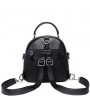 Women PU Leather Mini Backpack Diagonal Multi-function Bag