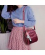 Women PU Leather Mini Backpack Diagonal Multi-function Bag