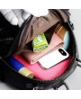 Women PU Leather Mini Backpack Diagonal Multi-function Bag