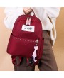 Women Rivet Shoulder Bag Oxford Outdoor Travel Multifunction Backpack