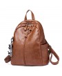 Women Soft Leather Backpack Travel Large Capacity Shoulder Bag