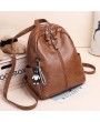 Women Soft Leather Backpack Travel Large Capacity Shoulder Bag