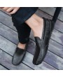 Casual Handmade Leather Peas Shoes