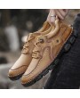 Large Size Low-cut Men's Lace-up Anti-collision Casual Shoes Trend Korean All-match