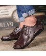 Men Shoes Large Size Casual Shoes British Style Handmade Leather for Business Suits