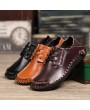 Men Shoes Large Size Casual Shoes British Style Handmade Leather for Business Suits