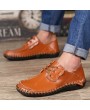 Men Shoes Large Size Casual Shoes British Style Handmade Leather for Business Suits