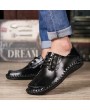 Men Shoes Large Size Casual Shoes British Style Handmade Leather for Business Suits