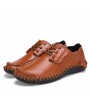 Men Shoes Large Size Casual Shoes British Style Handmade Leather for Business Suits