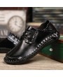 Men Shoes Large Size Casual Shoes British Style Handmade Leather for Business Suits