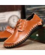 Men Shoes Large Size Casual Shoes British Style Handmade Leather for Business Suits